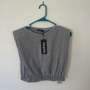 Grey padded top